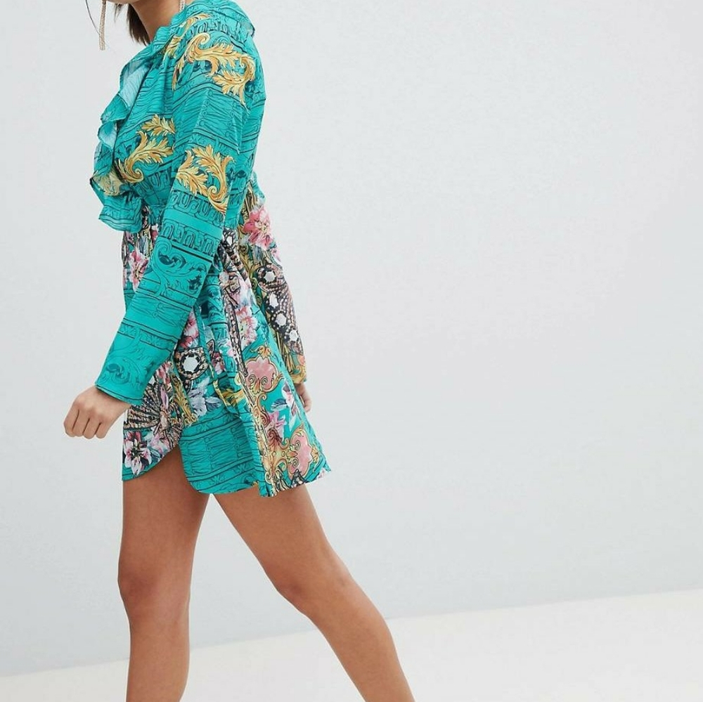 Prettylittlething wrap dress